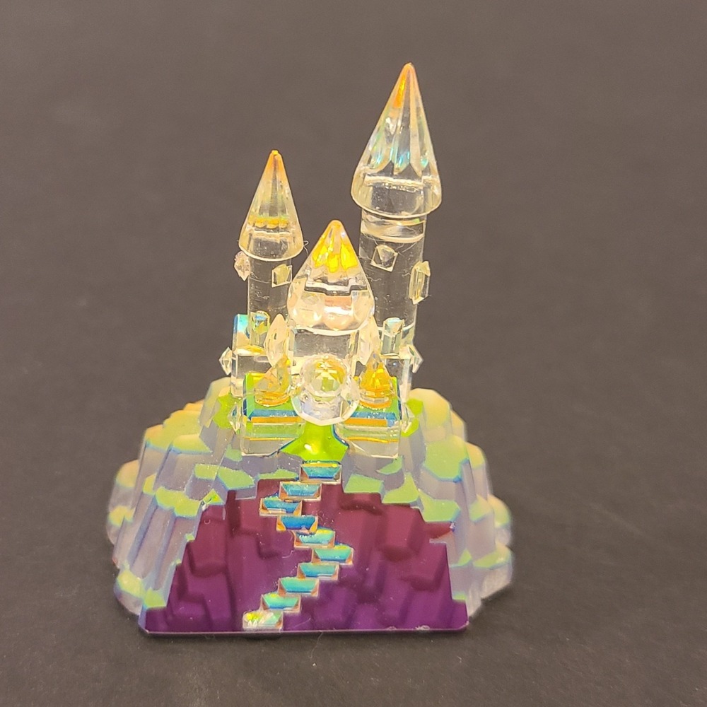 Vintage Iris Arc Crystal Rainbow Castle Figurine West Germany Miniature 2"